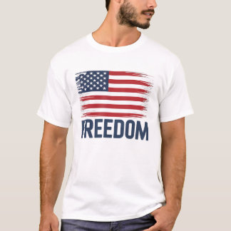 Vrijheid VS Vlag Amerikaanse Vrijheid T-shirt