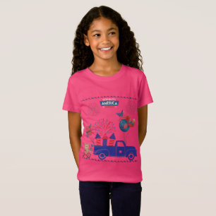Vrijheid Vuurwerk Dromen heet roze T-shirt