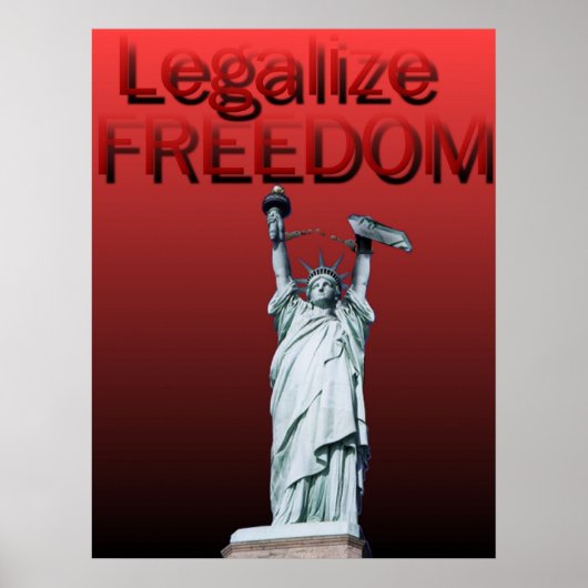 Vrijheid wettigen poster (Voorkant)