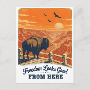 Vrijheid Ziet Er Goed Canyon Ansichtkaart Briefkaart