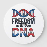 Vrijheid zit in ons DNA Patriottisch Vector T-shir