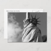 vrijheid zwart - wit briefkaart (Voorkant / Achterkant)