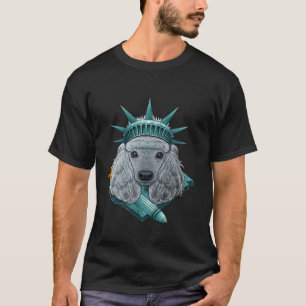 Vrijheidsbeeld 4 juli Dog USA Ameri T-shirt