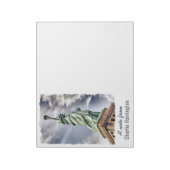 Vrijheidsbeeld aangepaste tekst notitieblok (Gedraaid)