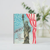 Vrijheidsbeeld Amerika eerste Briefkaart (Staand voorkant)