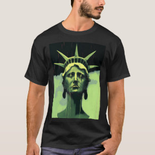 Vrijheidsbeeld Artistieke weergave Lady Libert T-shirt