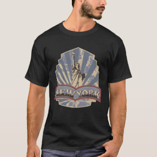 Vrijheidsbeeld boven New York City T-shirt