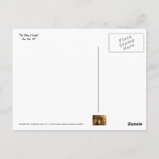 Vrijheidsbeeld Briefkaart (Achterkant)