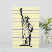 Vrijheidsbeeld Briefpapier (Staand voorkant)