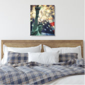 Vrijheidsbeeld Canvas Afdruk (Insitu (Slaapkamer))