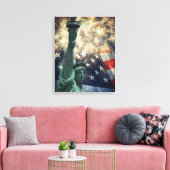 Vrijheidsbeeld Canvas Afdruk (Insitu (Woonkamer))