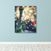 Vrijheidsbeeld Canvas Afdruk (Insitu (Houten vloer))