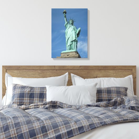 Vrijheidsbeeld Canvas Afdruk (Insitu (Slaapkamer))