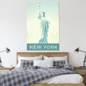 Vrijheidsbeeld Canvas Afdruk (Insitu (Slaapkamer))