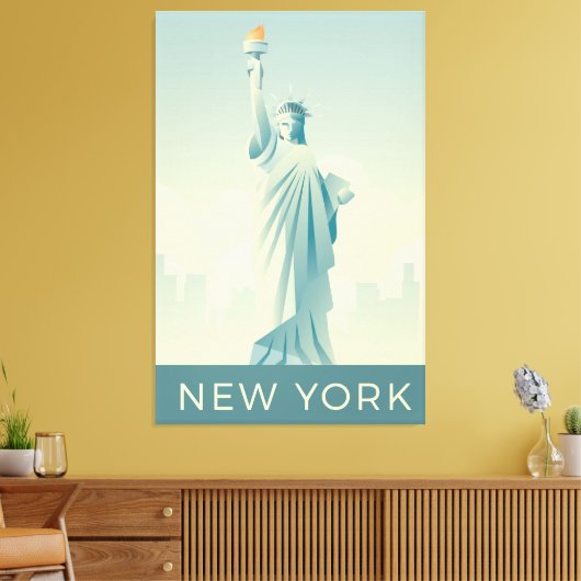 Vrijheidsbeeld Canvas Afdruk (Insitu (Woonkamer))