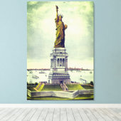  Vrijheidsbeeld Canvas Afdruk (Insitu (Houten vloer))