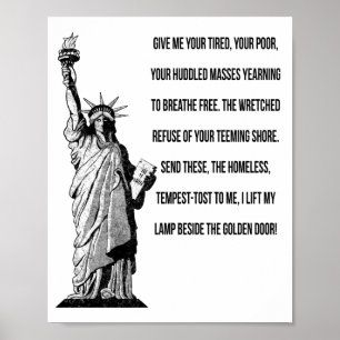 Vrijheidsbeeld de nieuwe kolossus poster