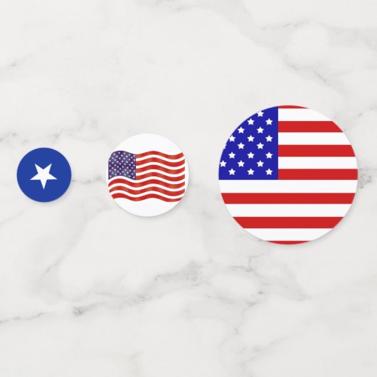 Vrijheidsbeeld, Eagle en Amerikaanse vlag Confetti (Voorkanten)