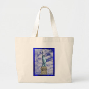 Vrijheidsbeeld, Ellis Island, New York Grote Tote Bag