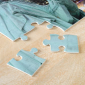 Vrijheidsbeeld en NYC Skyline Legpuzzel (Zijkant)