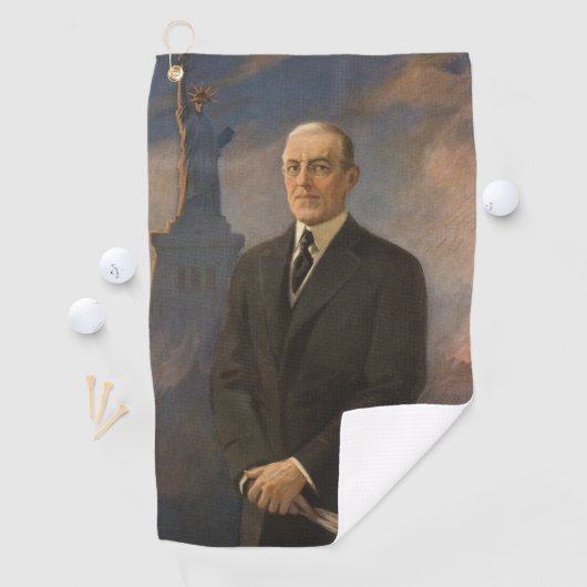Vrijheidsbeeld en President Woodrow Wilson Golfhanddoek (Insitu)