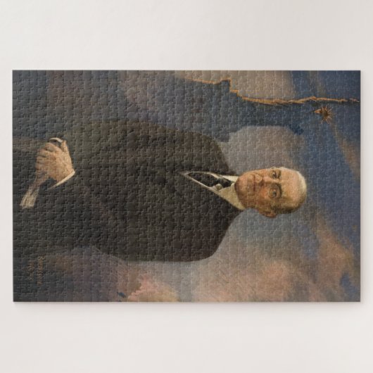 Vrijheidsbeeld en President Woodrow Wilson Legpuzzel (Horizontaal)
