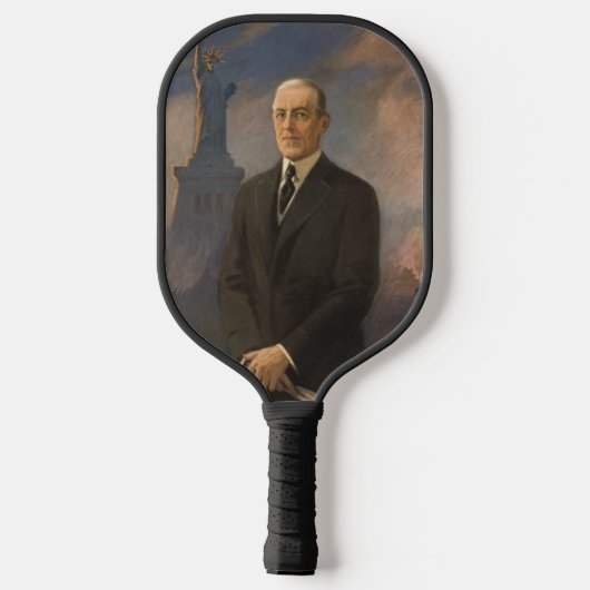 Vrijheidsbeeld en President Woodrow Wilson Pickleball Paddle (Achterkant)
