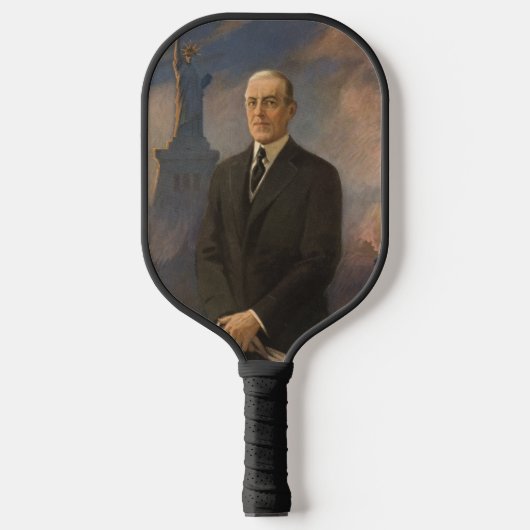 Vrijheidsbeeld en President Woodrow Wilson Pickleball Paddle (Voorkant)