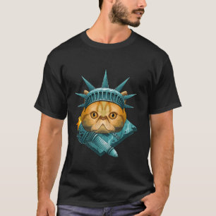 Vrijheidsbeeld exotic shorthair , 4 juli , VS T-shirt