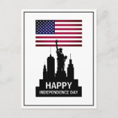 Vrijheidsbeeld, feestdag feestdag briefkaart (Voorkant)