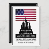 Vrijheidsbeeld, feestdag feestdag kaart (Voorkant / Achterkant)