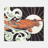 Vrijheidsbeeld Fleece Deken (Voorkant (Horizontaal))