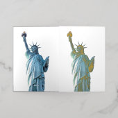 Vrijheidsbeeld Folie Wenskaart (Buiten Laag)