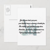 Vrijheidsbeeld - Geef me je moe... Briefkaart (Voorkant / Achterkant)