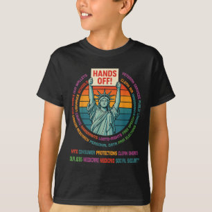 Vrijheidsbeeld Handen af van vrijheidsprotest R T-shirt