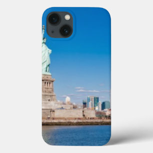 Vrijheidsbeeld, Hudson River en Manhattan iPhone 13 Hoesje