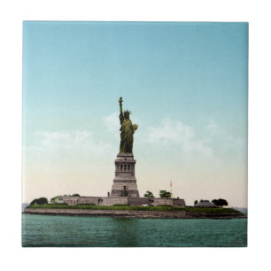 Vrijheidsbeeld in de haven New York Tegeltje