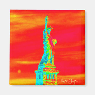 Vrijheidsbeeld in de haven van New York Magneet