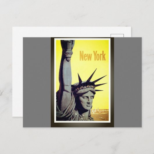 Vrijheidsbeeld in New York Briefkaart (Voorkant / Achterkant)