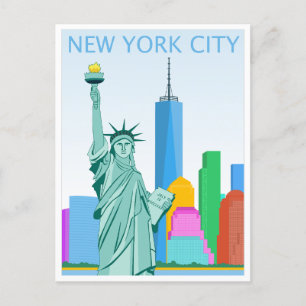 Vrijheidsbeeld in New York City Briefkaart