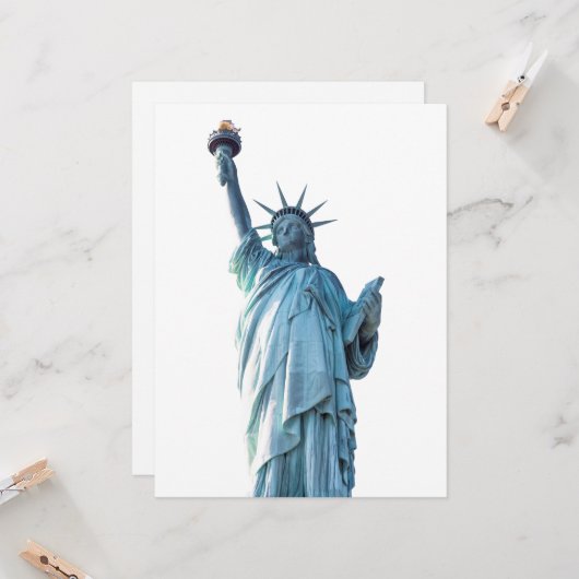 Vrijheidsbeeld Kaart (Voorkant / Achterkant in situ)