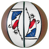 Vrijheidsbeeld/Lady Liberty Stripes Basketbal (Verticaal)