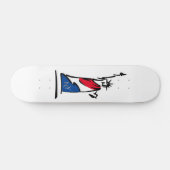 Vrijheidsbeeld/Lady Liberty Stripes Skateboard (Horizontaal)