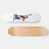 Vrijheidsbeeld/Lady Liberty Stripes Skateboard (Horizontaal)