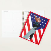 Vrijheidsbeeld met Amerikaanse vlag Planner (Display)