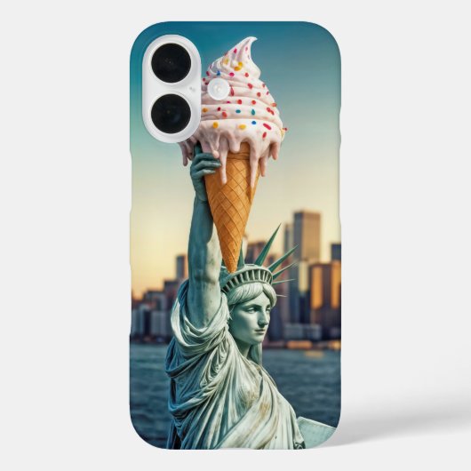Vrijheidsbeeld met Ice Cream Cone Case-Mate iPhone Case (Achterkant)