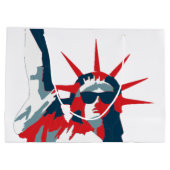 Vrijheidsbeeld met zonnebril large cadeauzakje (Achterkant)
