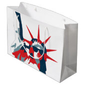 Vrijheidsbeeld met zonnebril large cadeauzakje (Achterkant Gekanteld)