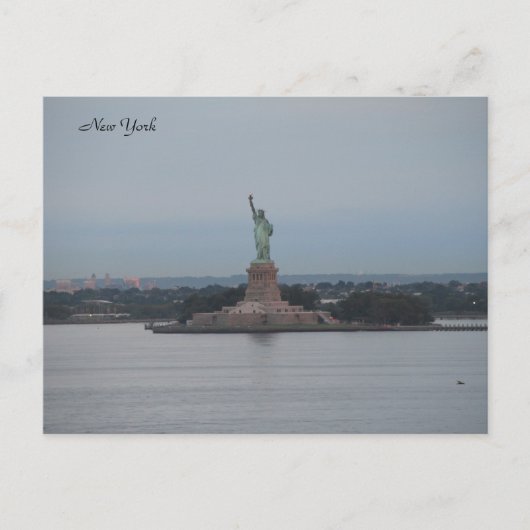 Vrijheidsbeeld, New York Briefkaart (Voorkant)