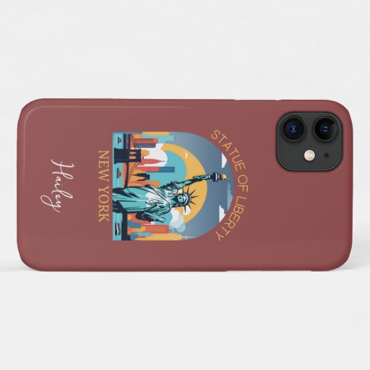 Vrijheidsbeeld, New York City Case-Mate iPhone Case (Achterkant (horizontaal))